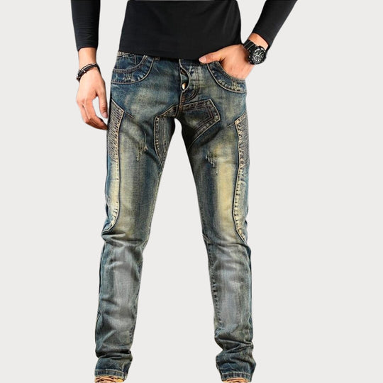 Logan | Classic Patched Jeans