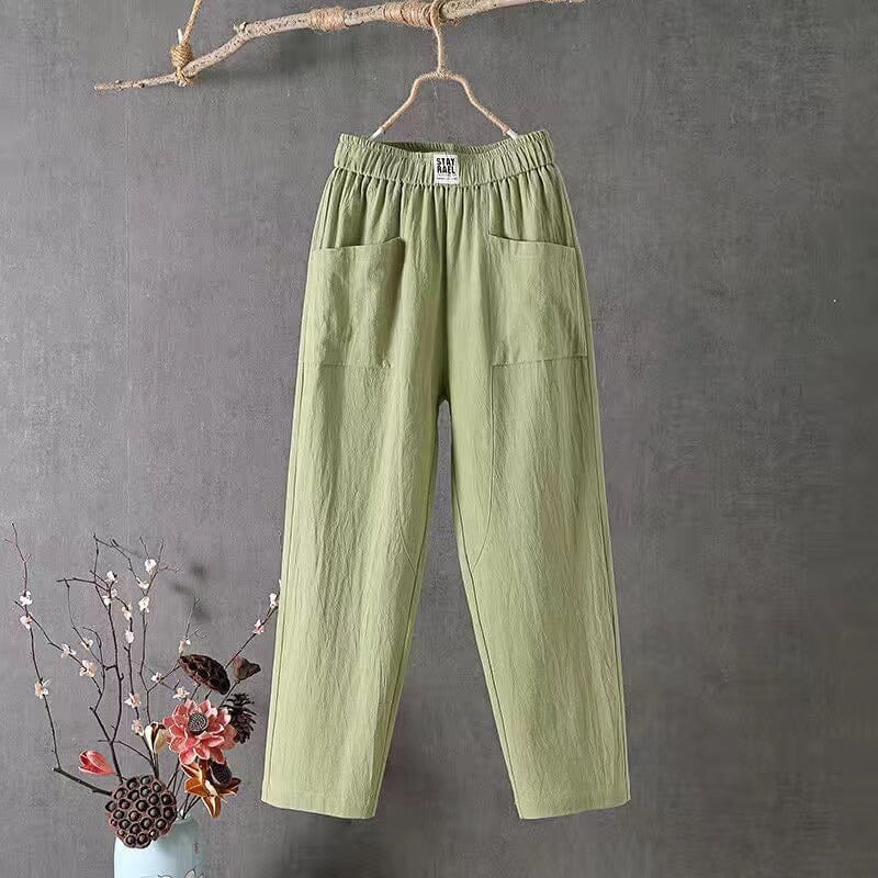 Wendy | Casual Cotton-Linen Pants with Elastic Waist