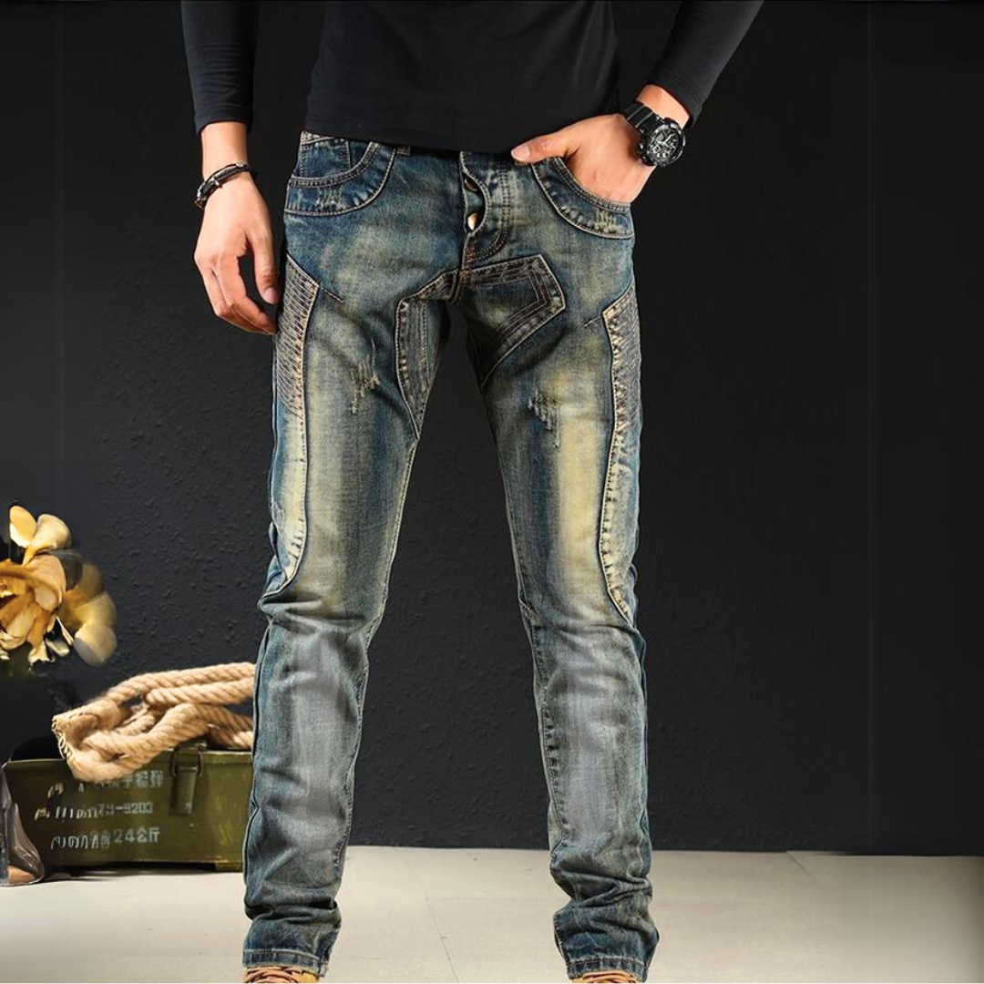 Logan | Classic Patched Jeans