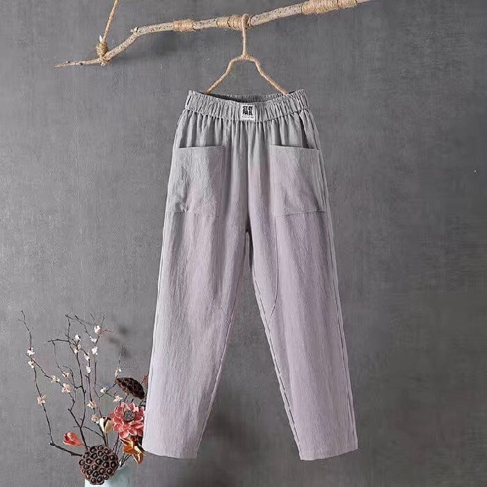 Wendy | Casual Cotton-Linen Pants with Elastic Waist