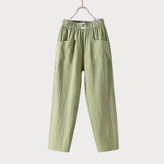 Wendy | Casual Cotton-Linen Pants with Elastic Waist