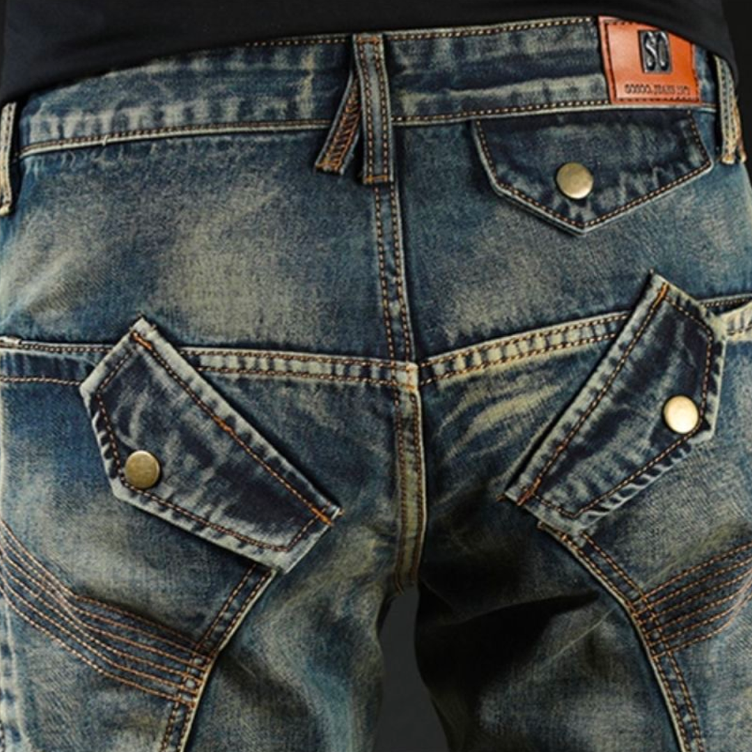 Logan | Classic Patched Jeans