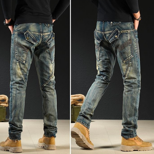 Logan | Classic Patched Jeans