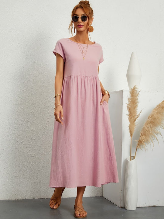 Camille | Dress with round neckline