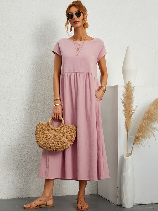 Camille | Dress with round neckline