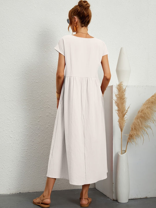 Camille | Dress with round neckline