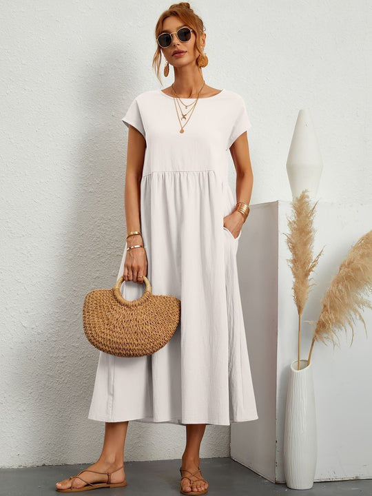 Camille | Dress with round neckline