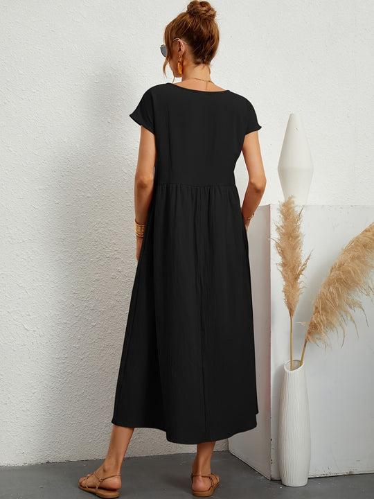 Camille | Dress with round neckline