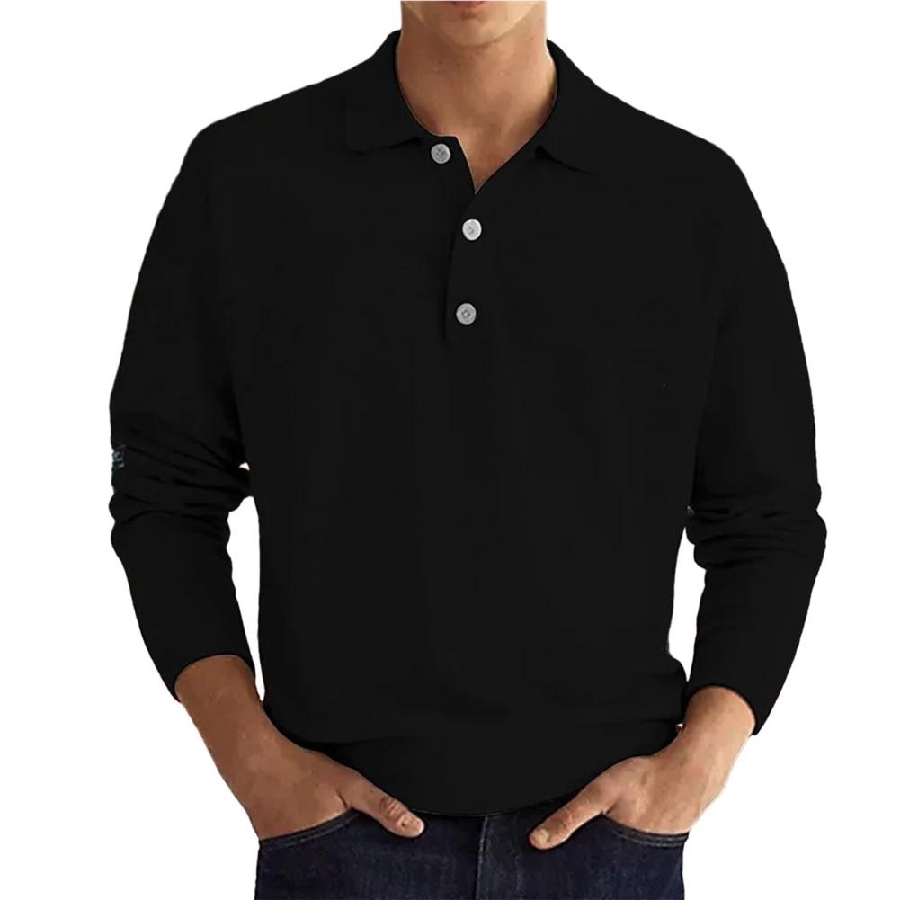 Larry | Long-Sleeve Polo Shirt - Maximum Elegance and Comfort